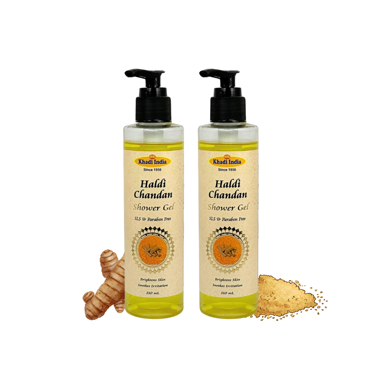 Khadi India Haldi Chandan Shower Gel