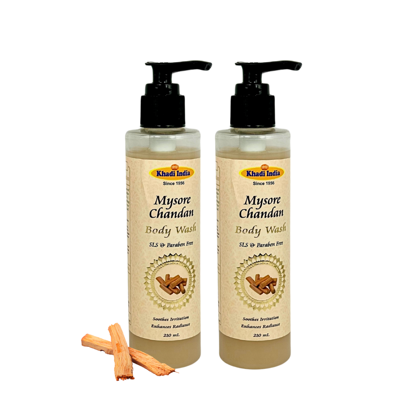 Khadi India Mysore Chandan Body Wash (Set of 2)