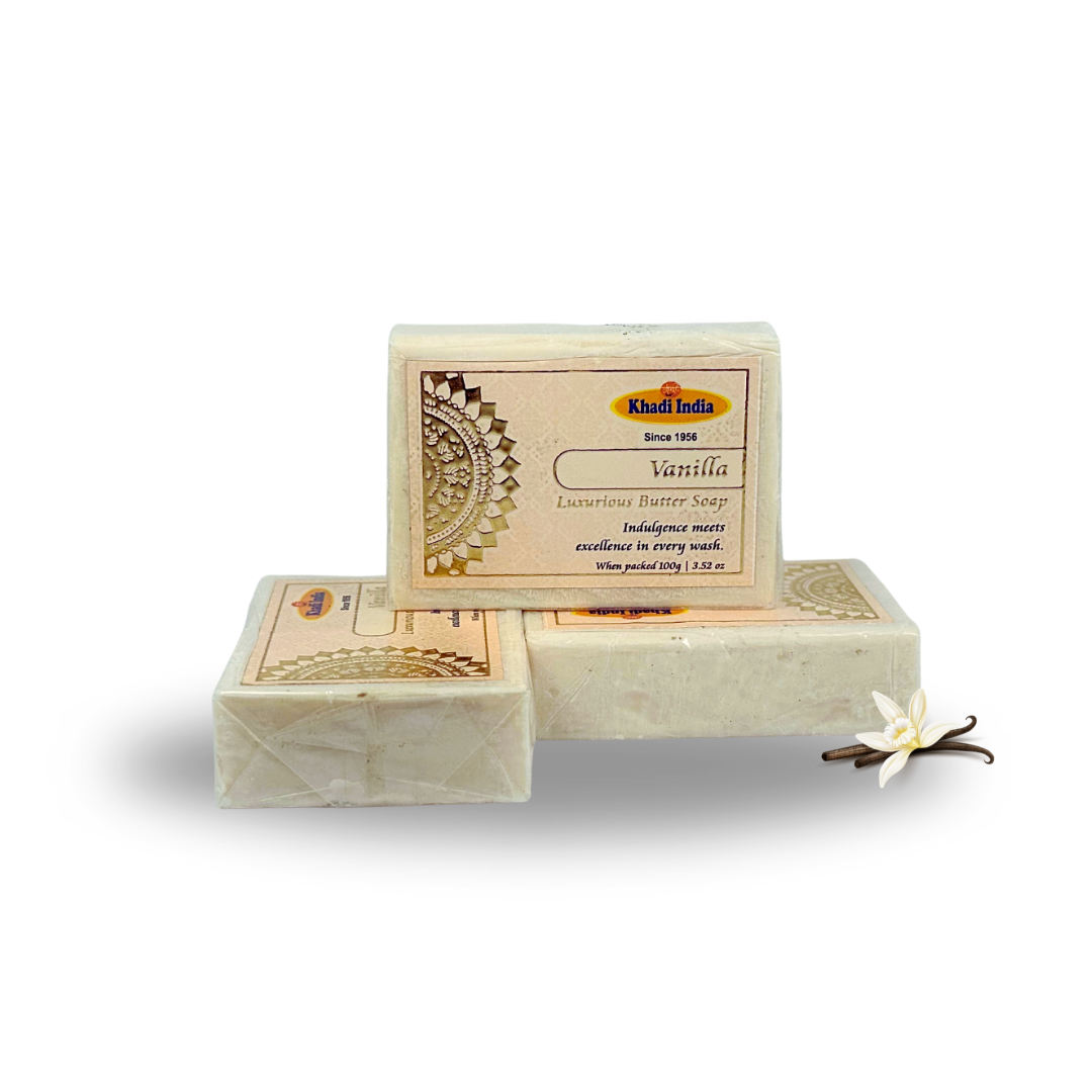 Khadi India Vanilla Butter Soap Bar