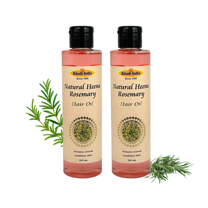 Khadi India Natural Henna and Rosemary Hair Oil - 210ml