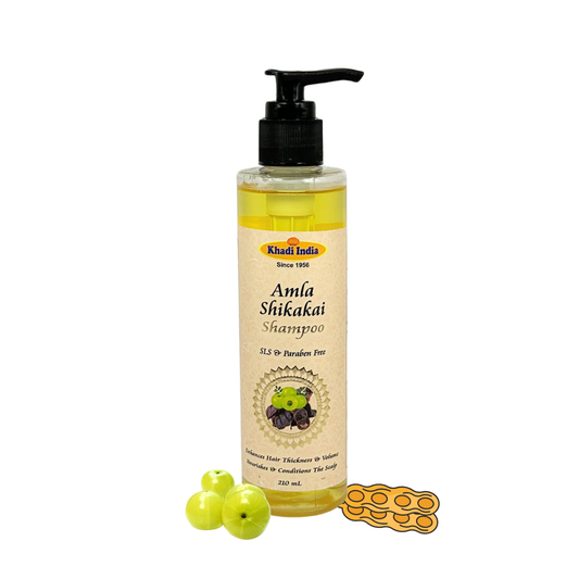 Khadi India Amla Shikakai Shampoo - 210ml