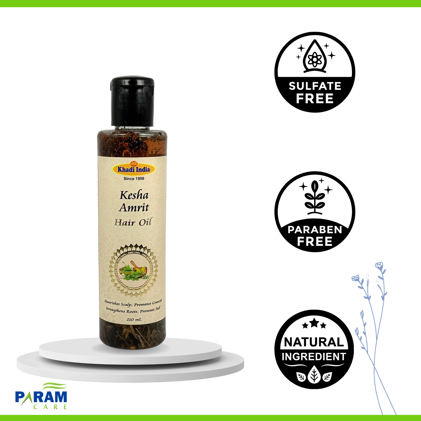 Khadi India Kesha Amrit Hair Oil - 210ml