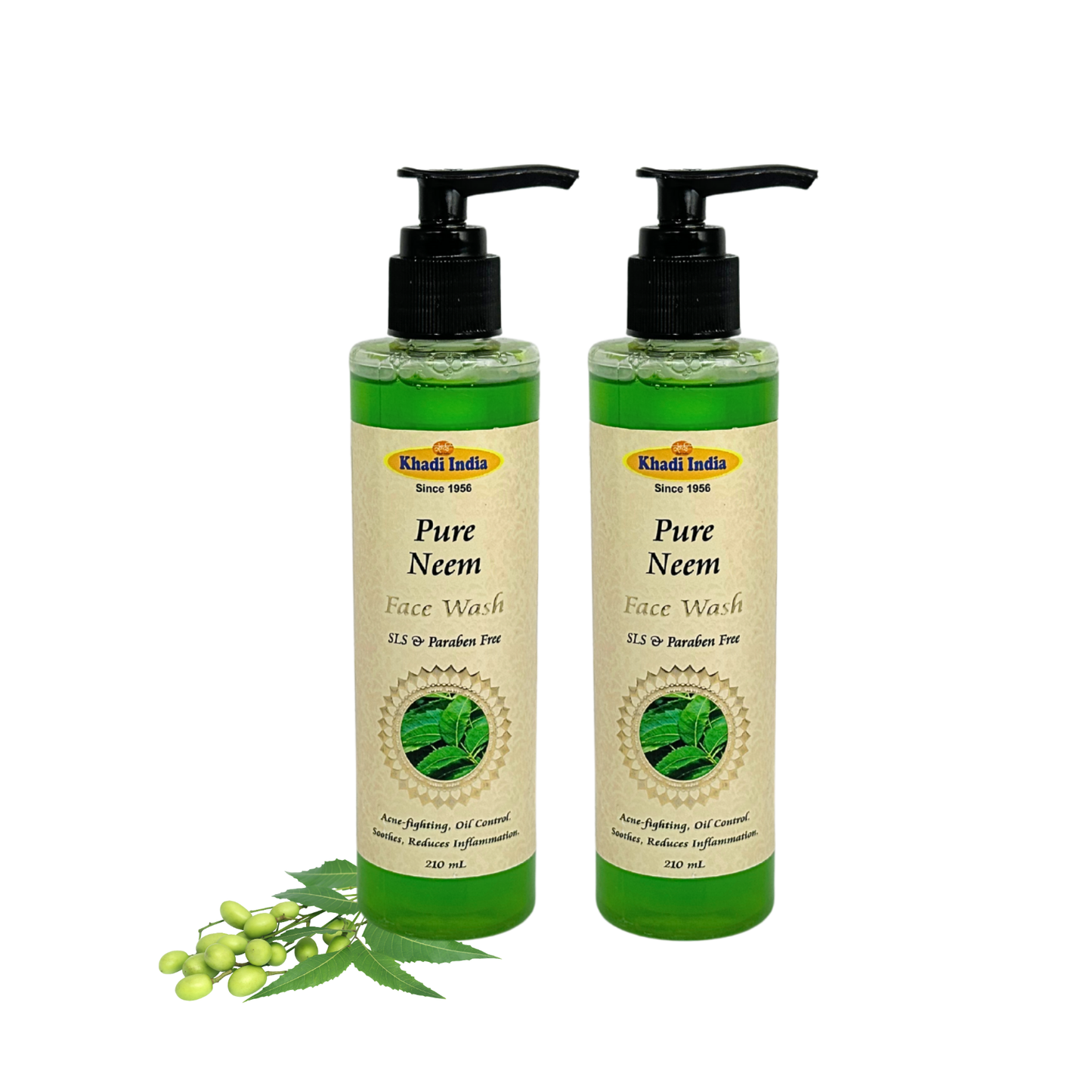 Khadi India Pure Neem Face Wash - 210ml