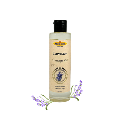 Khadi India Lavender Massage Oil - 210ml