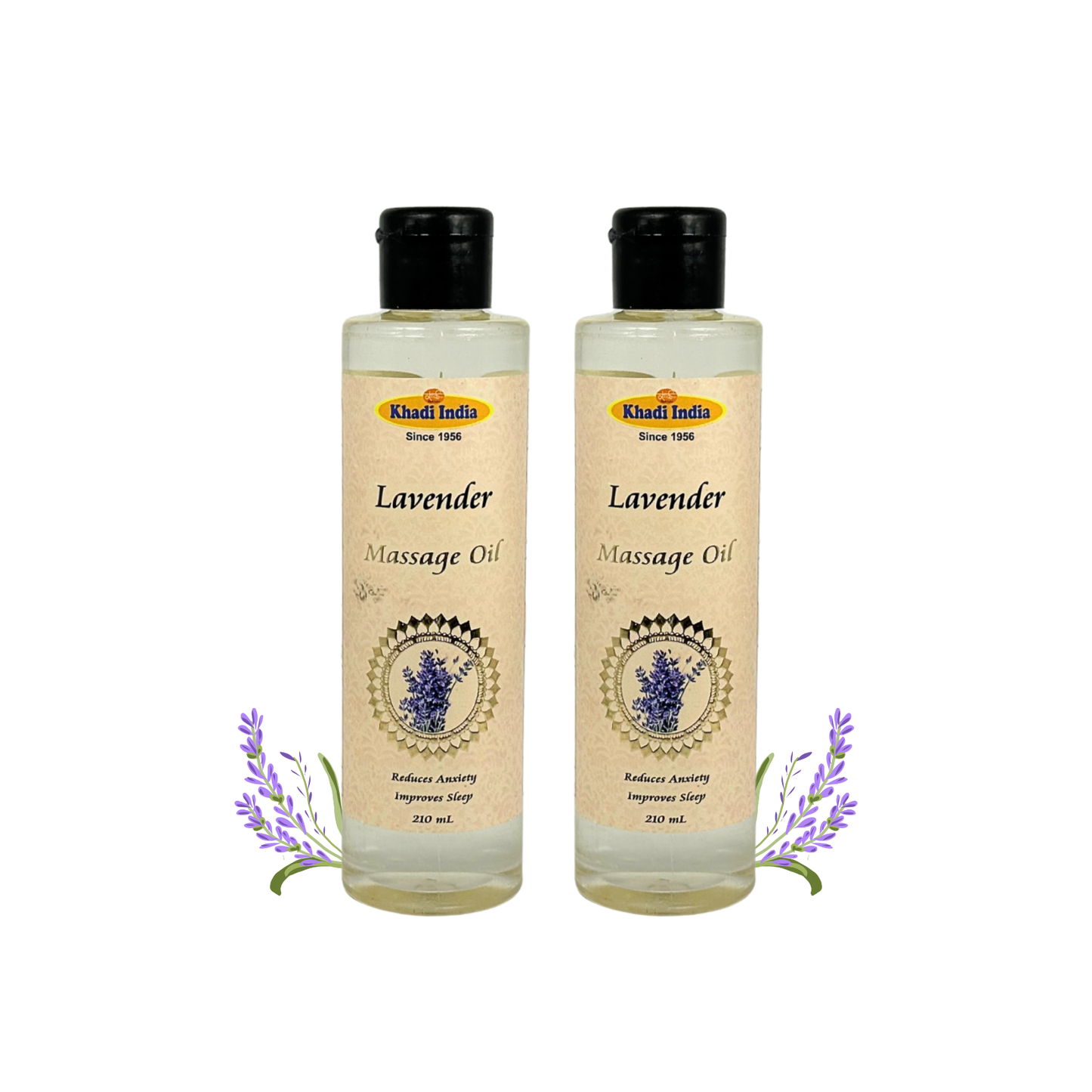 Khadi India Lavender Massage Oil