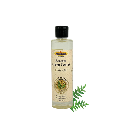 Khadi India Sesame and Curry Leaves Hair Oil - 210ml