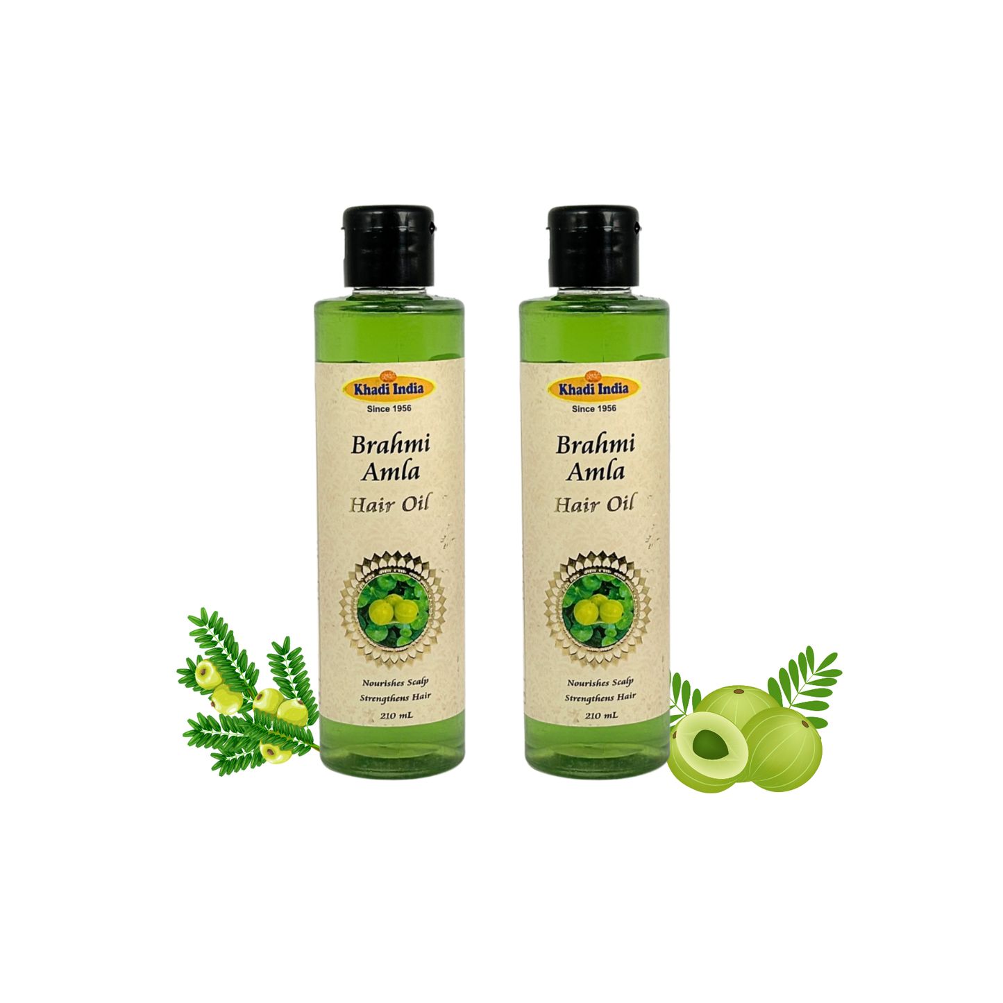 Khadi India Brahmi Amla Hair Oil - 210ml