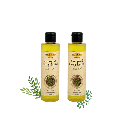 Khadi India Fenugreek and Curry Leaves Hair Oil - 210ml