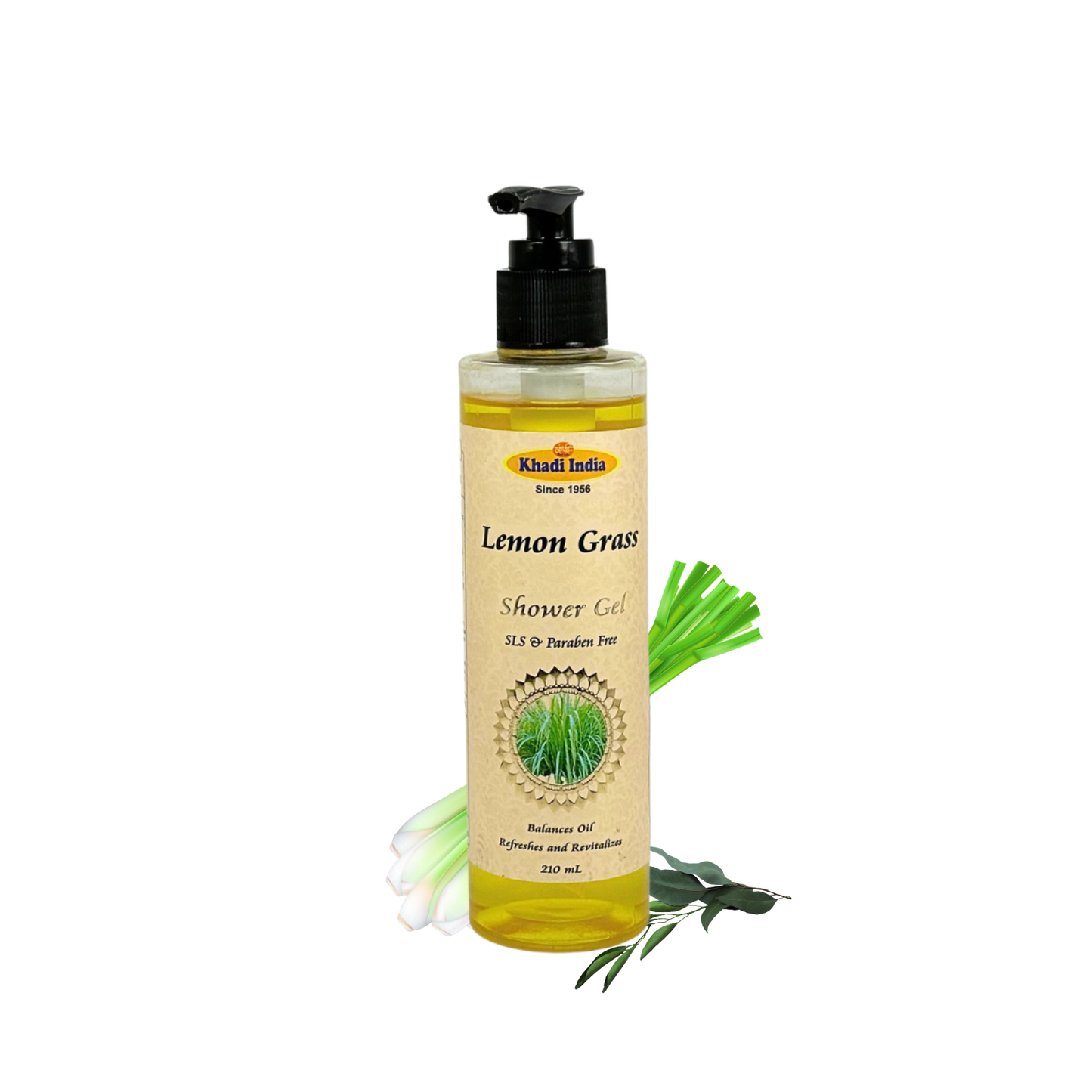 Khadi India Lemon Grass Shower Gel - 210ml