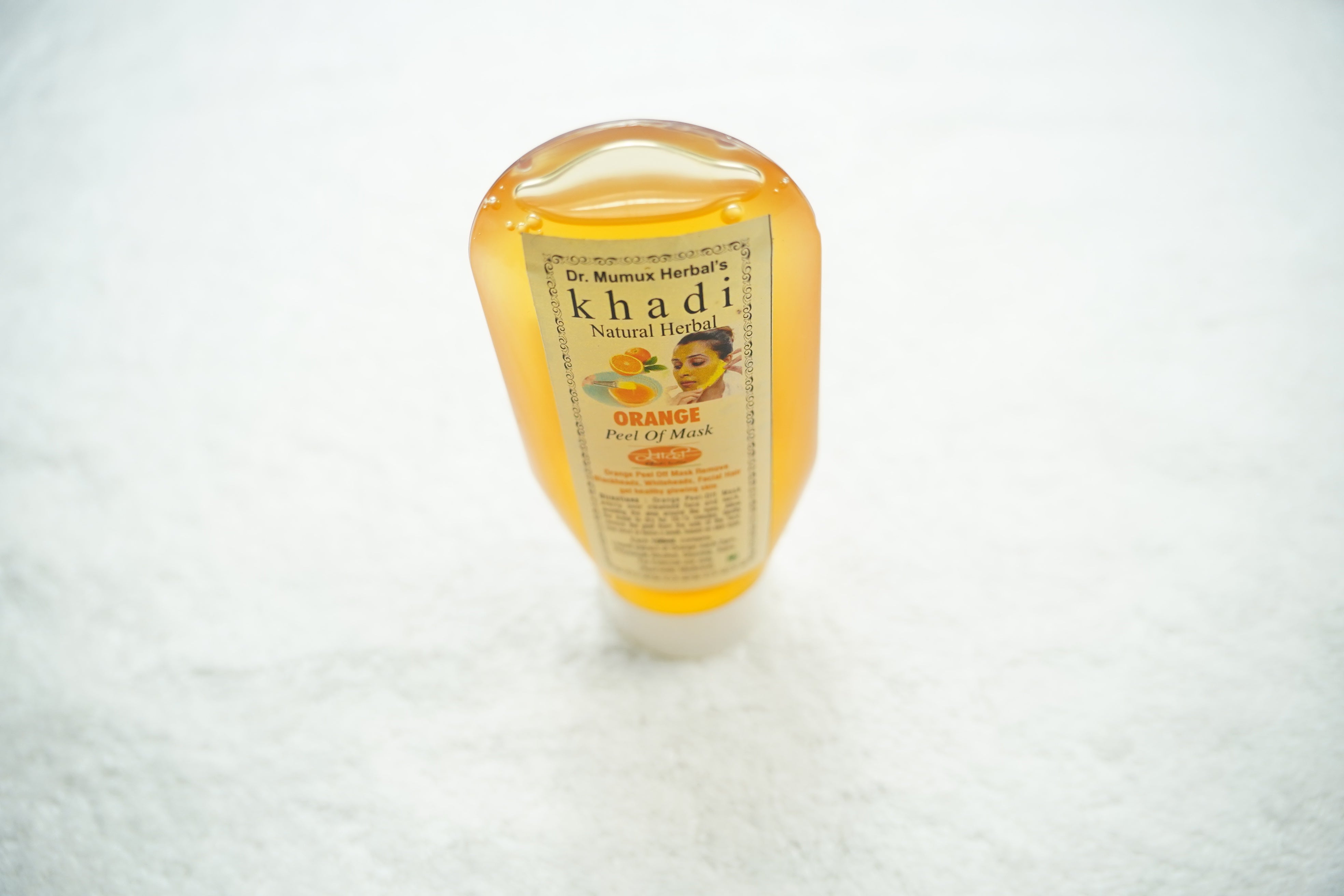 Khadi India: Natural Herbal Orange Peel-Off Mask - Nourish Your Skin, Naturally! 200ml