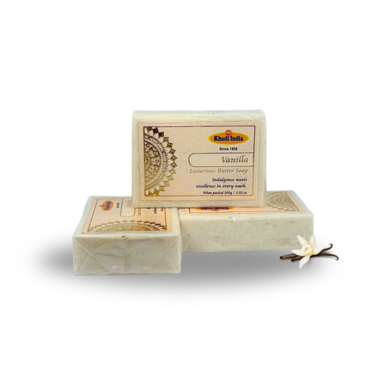 Khadi India Vanilla Butter Soap Bar