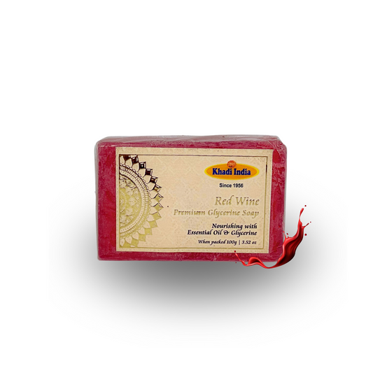 Khadi India Red Wine Soap Bar