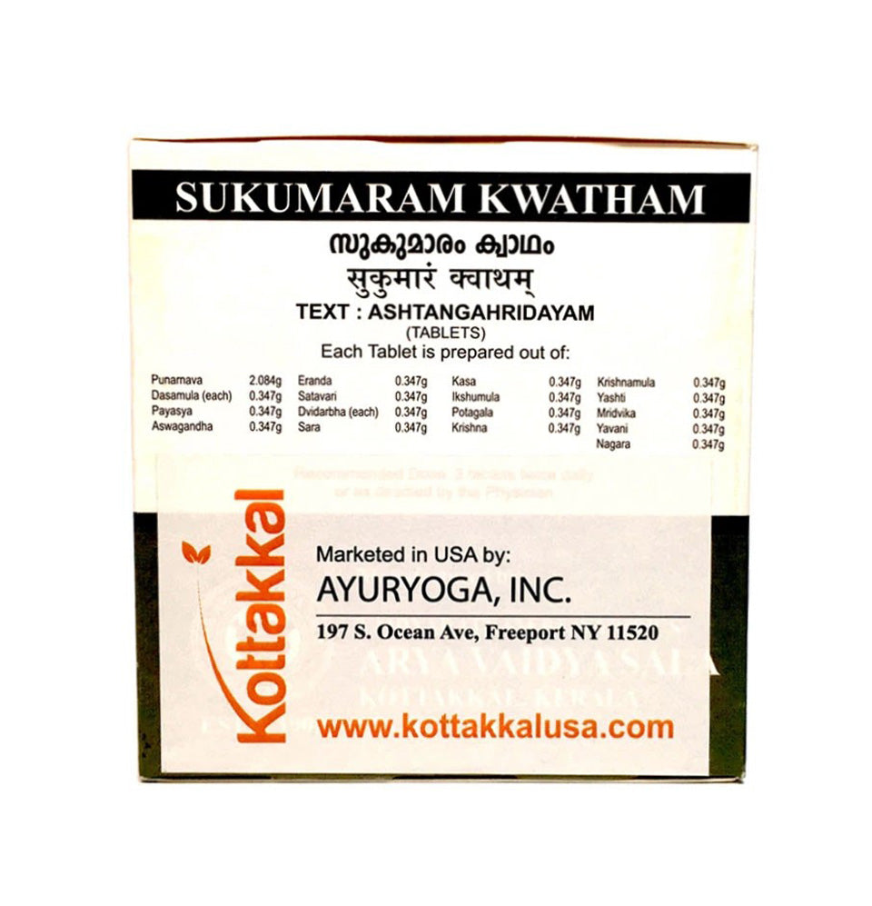 Sukumaram Kwatham Table